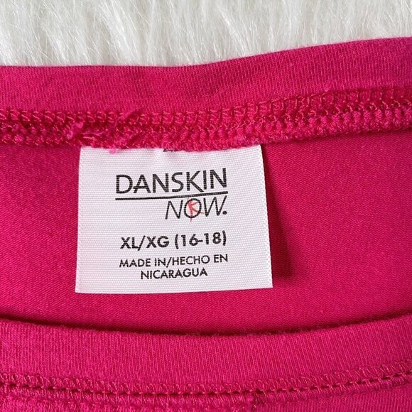Danskin Now Women's size XL 16-18 Long Sleeve Pullover High Low Hem Top Pink - Picture 4 of 7